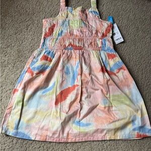 Carter's Girls Pastel Tie-Dye Sundress in Pink, Blue, Yellow, Green